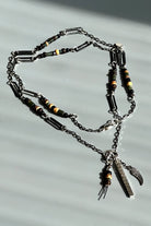 Mey Atelier-Passionette – Özel Tasarım Taşlı Gümüş Zincir Unisex Kolye-Kolye-3-Milagron.com