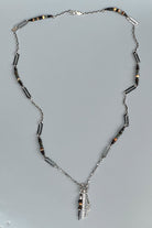 Mey Atelier-Passionette – Özel Tasarım Taşlı Gümüş Zincir Unisex Kolye-Kolye-4-Milagron.com