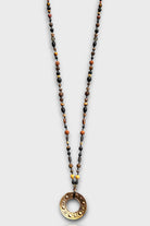 Mey Atelier-Twelve Points - Karma Taş Bronz Antika Uçlu Unisex Kolye-Kolye-1-Milagron.com