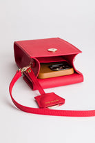 Meyfar-Kırmızı Deri Kartlık - Telefon Bölmeli Çanta-Omuz Çantası-3-Milagron.com