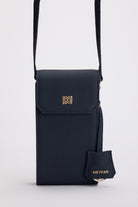 Meyfar-Lacivert Deri Kartlık - Telefon Bölmeli Çanta-Omuz Çantası-1-Milagron.com