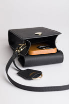 Meyfar-Siyah Deri Kartlık - Telefon Bölmeli Çanta-Omuz Çantası-3-Milagron.com