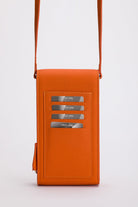 Meyfar-Turuncu Deri Kartlık - Telefon Bölmeli Çanta-Omuz Çantası-2-Milagron.com