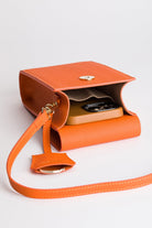 Meyfar-Turuncu Deri Kartlık - Telefon Bölmeli Çanta-Omuz Çantası-3-Milagron.com