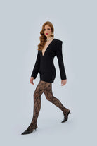 Meyra Avci Studio-Black Jacket Dress-Elbise-1-Milagron.com