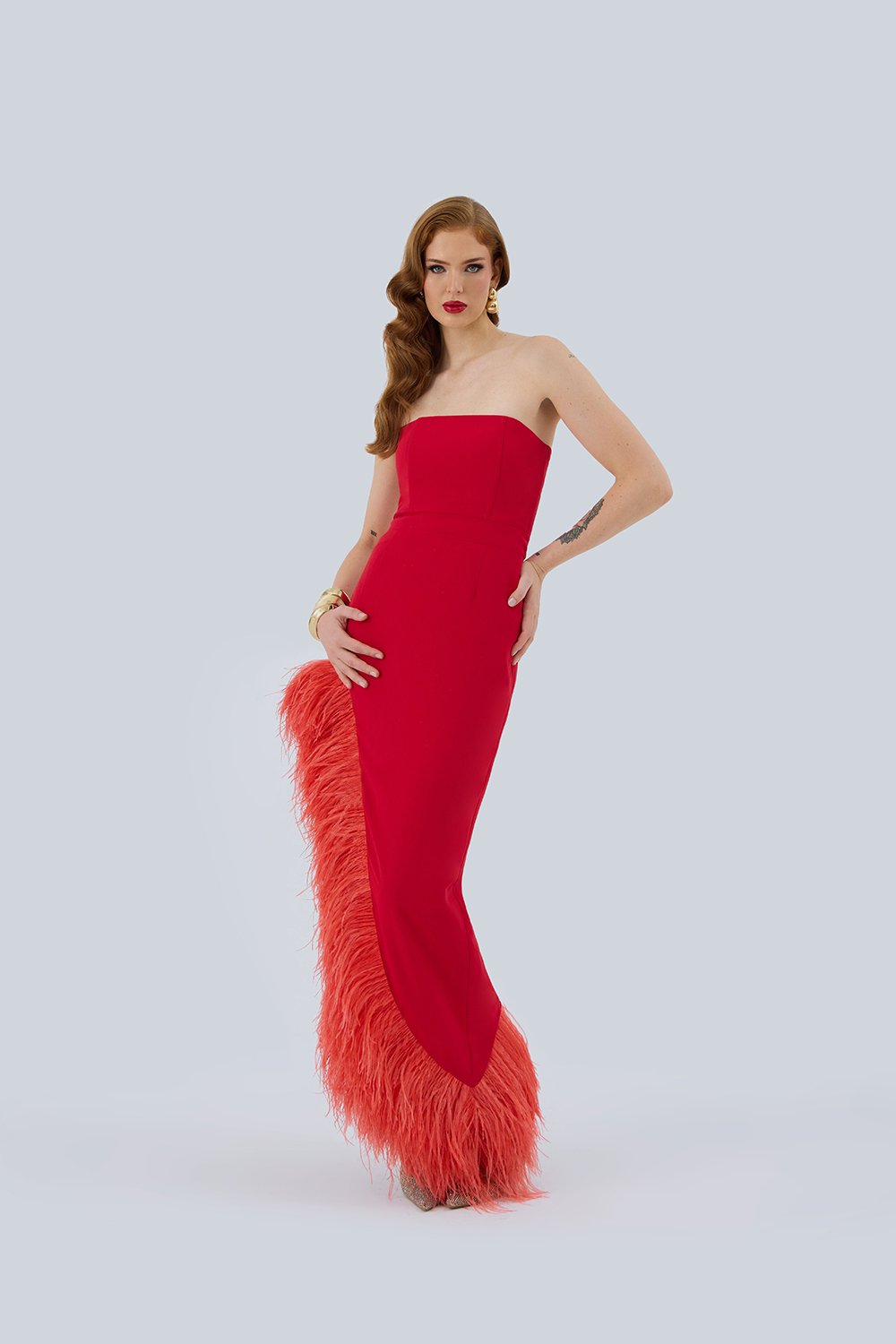 Meyra Avci Studio-Red Bird Elbise-Elbise-2-Milagron.com