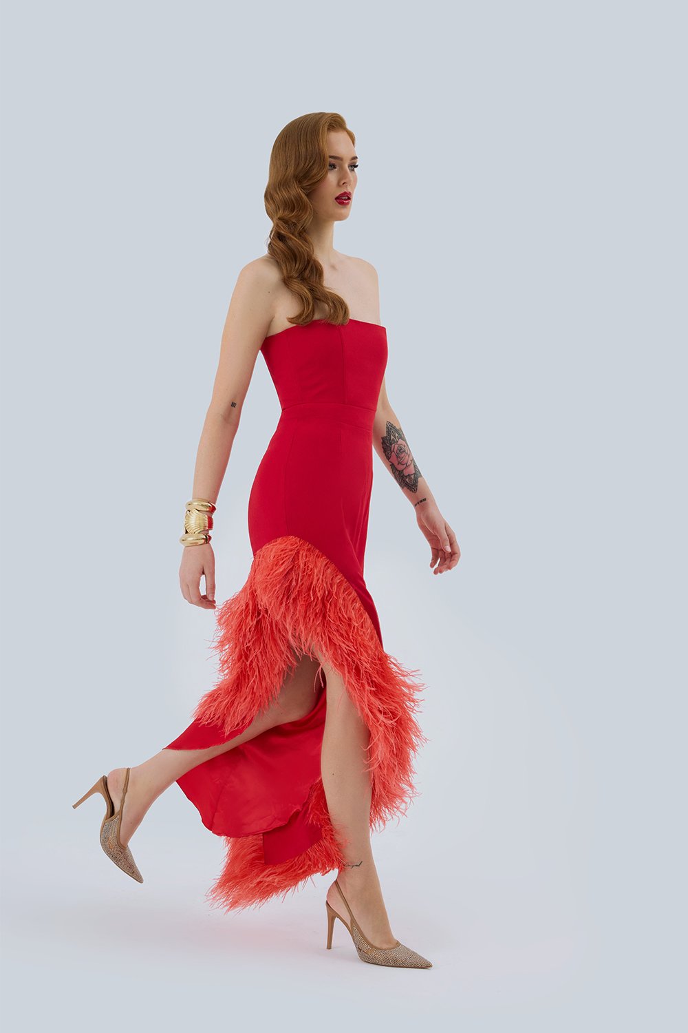 Meyra Avci Studio-Red Bird Elbise-Elbise-3-Milagron.com