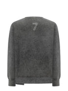 Midground-Asitmetrik Kesim Asit Yıkamalı Sweatshirt-Sweatshirts & Hoodies-2-Milagron.com