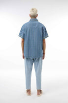 Midground-Polo Yaka Denim Gömlek-Gömlek-2-Milagron.com