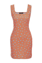 Midground-Puantiye Baskılı Kısa Elbise-Elbise-1-Milagron.com