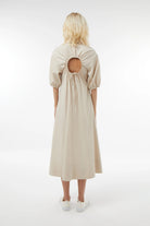 Midground-Sırt Dekolteli Gömlek Elbise-Elbise-3-Milagron.com