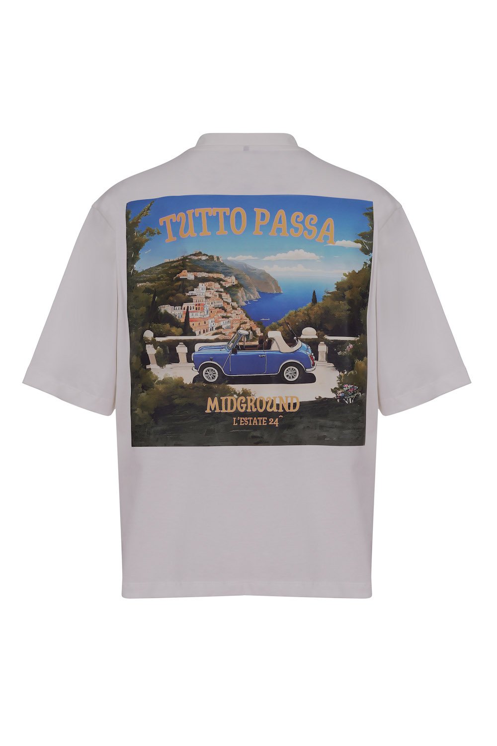 Midground Tutto Passa Baskılı Oversize Tshirt T-Shirts | Milagron