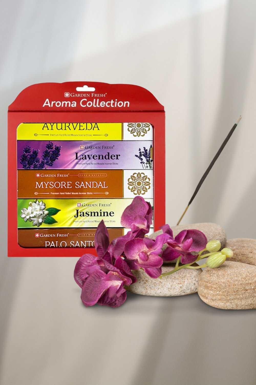 Miebox Rituals-Garden Fresh Aroma Collection Incense 5'li Premium Hand Rolled Tütsü-Tütsü-2-Milagron.com