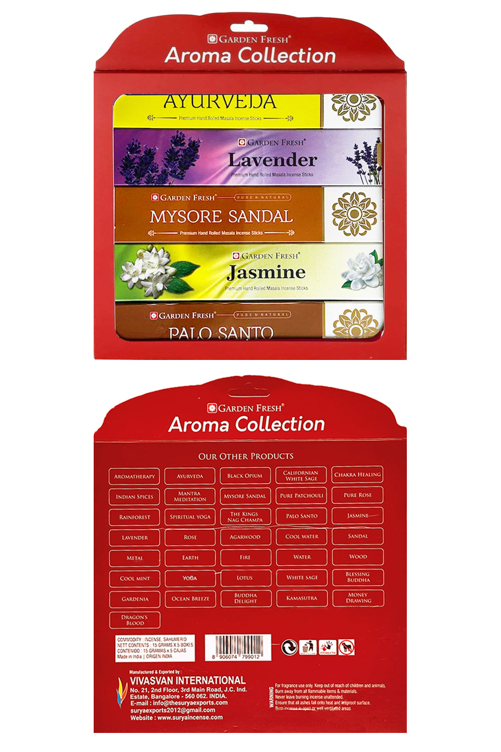 Miebox Rituals-Garden Fresh Aroma Collection Incense 5'li Premium Hand Rolled Tütsü-Tütsü-4-Milagron.com