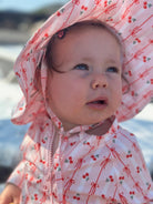 UV Korumalı Alt Üst Kız Bebek Mayo Seti – Cherry Bow - 1