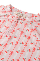 UV Korumalı Alt Üst Kız Bebek Mayo Seti – Cherry Bow - 3