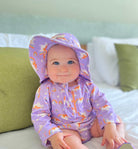UV Korumalı Alt Üst Kız Bebek Mayo Seti – Rainbow Unicorn Lilac - 0