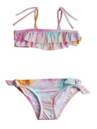 Uv Korumalı Fırfırlı Tie Dye Bikini Set - 3