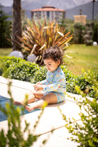 Miela Kids-Uv Korumalı Alt Üst Erkek Bebek Seti – Dinoland Mint-Bebek Swimwear-4-Milagron.com