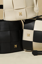 Miéra Atelier-Regulus Siyah Bej El Çantası-Omuz Çantası-3-Milagron.com