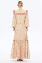 Miha-Çi̇çek Baskılı Elbi̇se-Elbise-4-Milagron.com