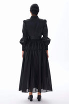 Miha-Dantel Şeri̇t Detaylı Tafta Elbi̇se-Elbise-3-Milagron.com