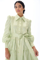 Miha-Dantel Şeri̇t Detaylı Tafta Elbi̇se-Elbise-8-Milagron.com