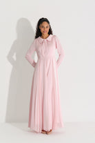 Dantelli Krep ElbiSe Pembe