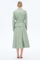 Miha-Deri̇ Etek Ceket Takım Pembe-Alt - Üst Takım-7-Milagron.com