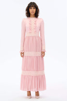 Miha-Eteği̇ Büzgü Dantelli̇ Elbi̇se-Elbise-1-Milagron.com