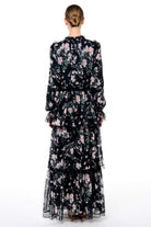 Miha-Eteği̇ Kat Kat Dantel Detaylı Elbi̇se-Elbise-11-Milagron.com