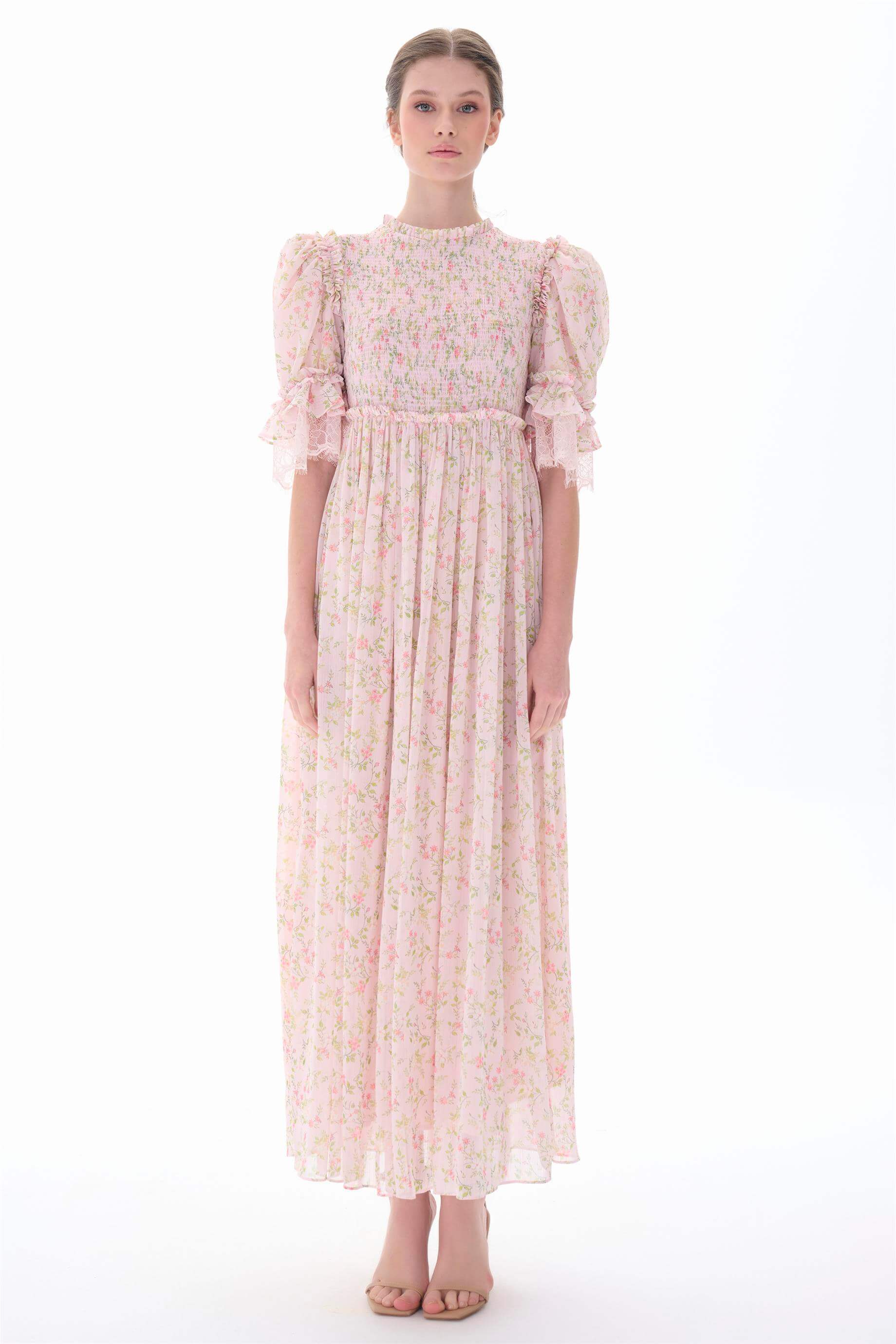 Miha-Gi̇peli̇ Balon Kol Elbi̇se-Elbise-5-Milagron.com