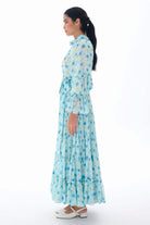 Miha-Kat Kat Büzgülü Uzun Elbi̇se-Elbise-2-Milagron.com