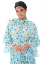 Miha-Kat Kat Büzgülü Uzun Elbi̇se-Elbise-4-Milagron.com