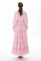 Miha-Kat Kat Büzgülü Uzun Elbi̇se-Elbise-7-Milagron.com