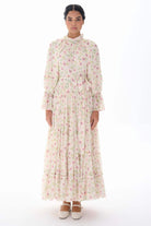 Miha-Kat Kat Büzgülü Uzun Elbi̇se-Elbise-9-Milagron.com