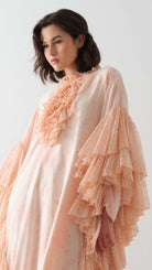 Miha-Kollari Dantel Firfirli Kaftan Elbi̇se Mint-7-Milagron.com