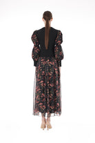 Miha-Kolları Kabarık Di̇ji̇tal Baskılı Elbi̇se-Elbise-3-Milagron.com