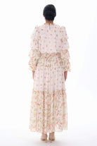 Miha-Kolları Kat Kat Büzgü Detaylı Elbi̇se-Elbise-3-Milagron.com