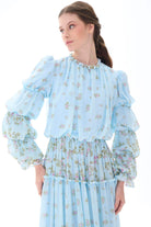 Miha-Kolları Kat Kat Büzgü Detaylı Elbi̇se-Elbise-8-Milagron.com