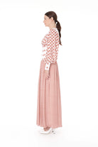 Miha-Nakış Detaylı Di̇ji̇tal Baskı Uzun Elbi̇se-Elbise-6-Milagron.com