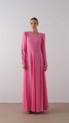 Miha-Parça Pi̇Li̇Seli̇ Krep Şi̇Fon Elbi̇Se Pembe-1-Milagron.com