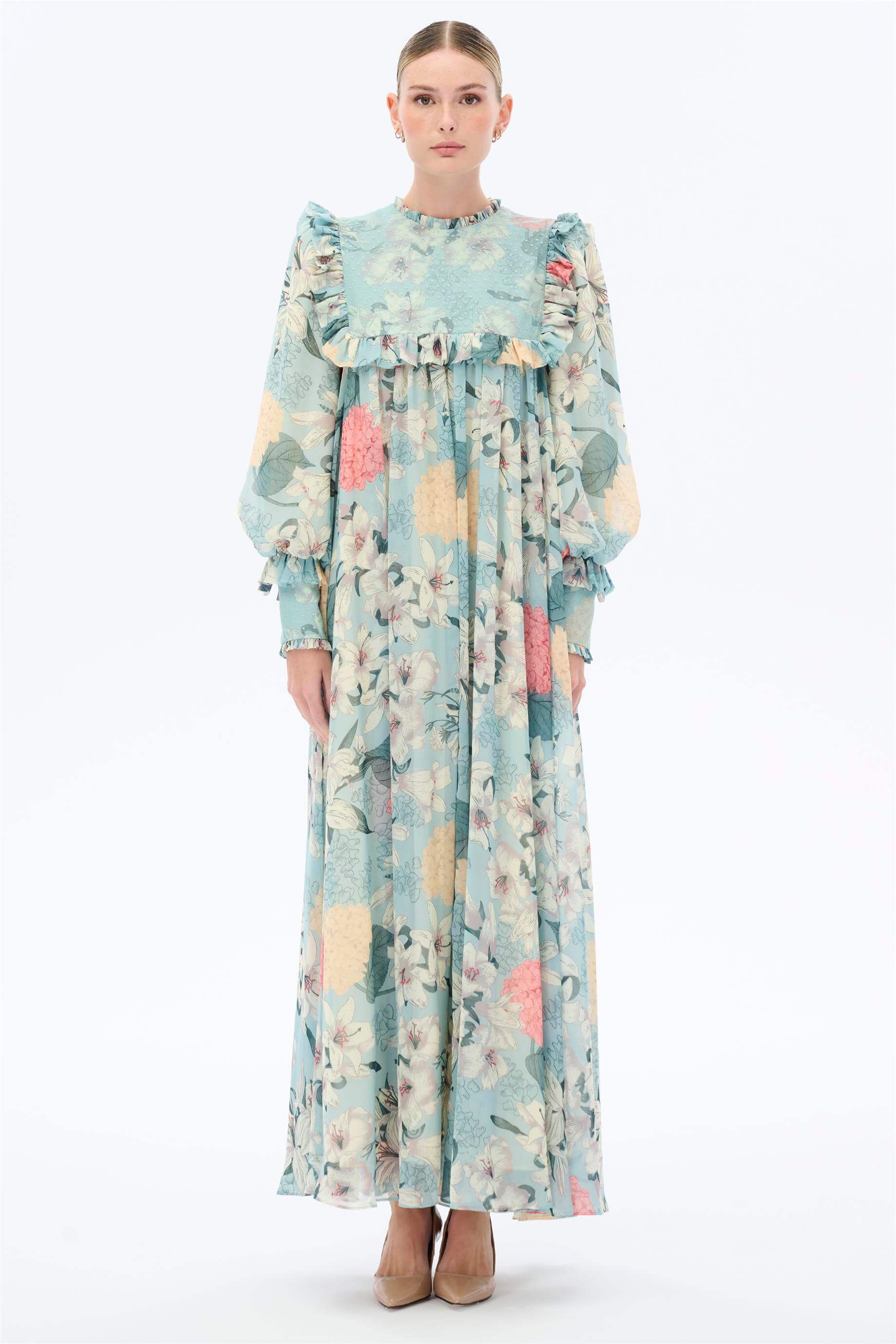 PuantiYe Dantelli ElbiSe Mint