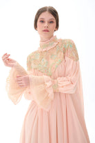 Miha-Robası Güpür Detaylı Elbi̇se-Elbise-16-Milagron.com