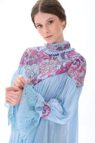 Miha-Robası Güpür Detaylı Elbi̇se-Elbise-4-Milagron.com