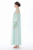 Miha-Robası Güpür Detaylı Elbi̇se-Elbise-6-Milagron.com