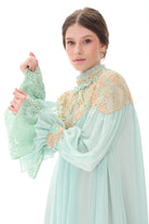 Miha-Robası Güpür Detaylı Elbi̇se-Elbise-8-Milagron.com