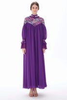 Miha-Robası Güpür Detaylı Elbi̇se-Elbise-9-Milagron.com