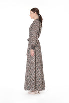 Miha-Şeri̇t Garni̇ Detaylı Uzun Elbi̇se-Elbise-2-Milagron.com