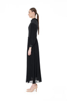 Miha-Si̇mli̇ Tüvi̇t Garni̇li̇ Pli̇seli̇ Uzun Elbi̇se-Elbise-2-Milagron.com